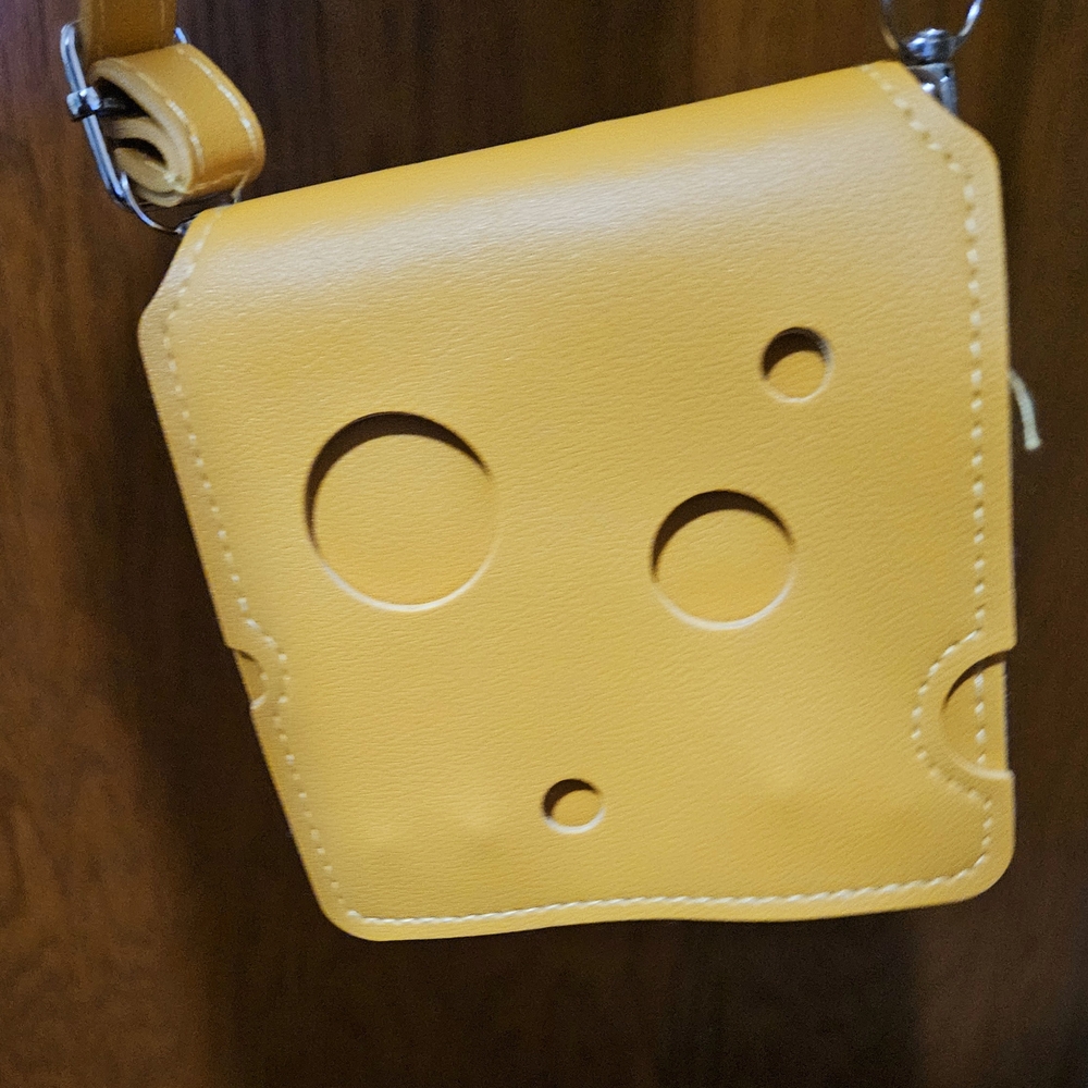 Cheesehead Whimsical Yellow Shoulder Bag